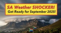 September 2025 Severe Weather Alert: Cold Front With Storms to Hit South Africa This Weekend