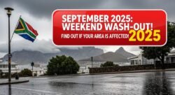 Weather Warning September 2025 โ Weekend Rain Expected in These South African Areas